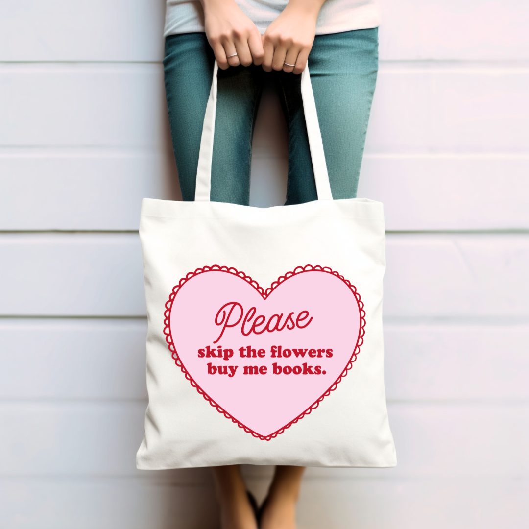 Skip Flowers Tote Bag
