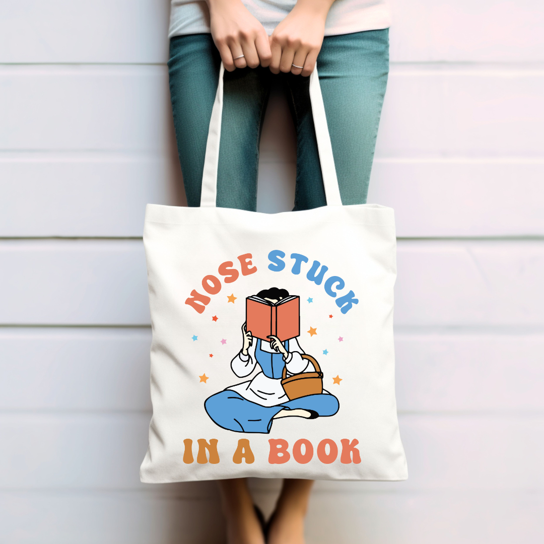 Stuck In A Book Tote Bag