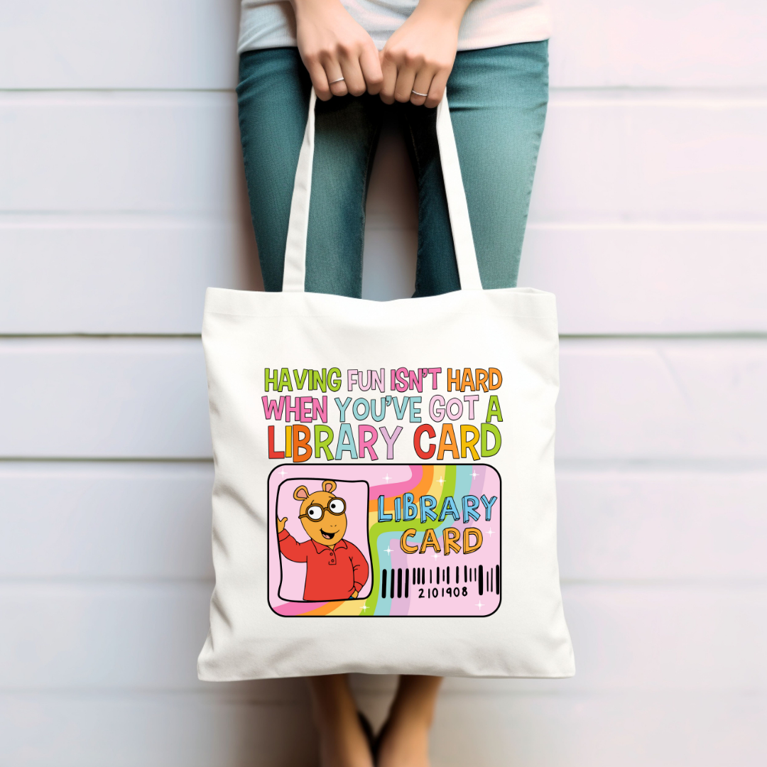 Library Card Tote Bag