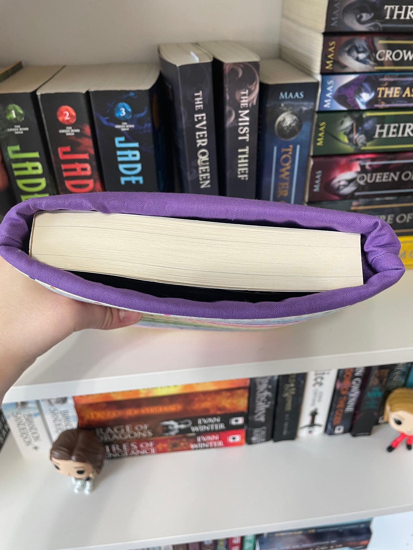 Rainbow Polka Dot Booksleeve