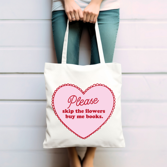Skip Flowers Tote Bag