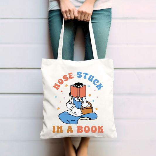 Stuck In A Book Tote Bag