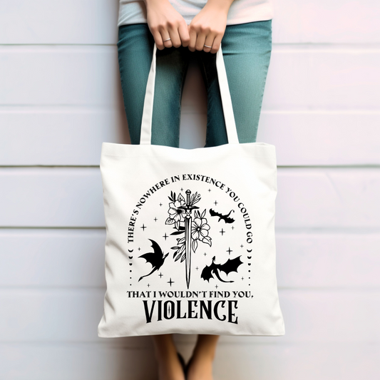 Violence Tote Bag